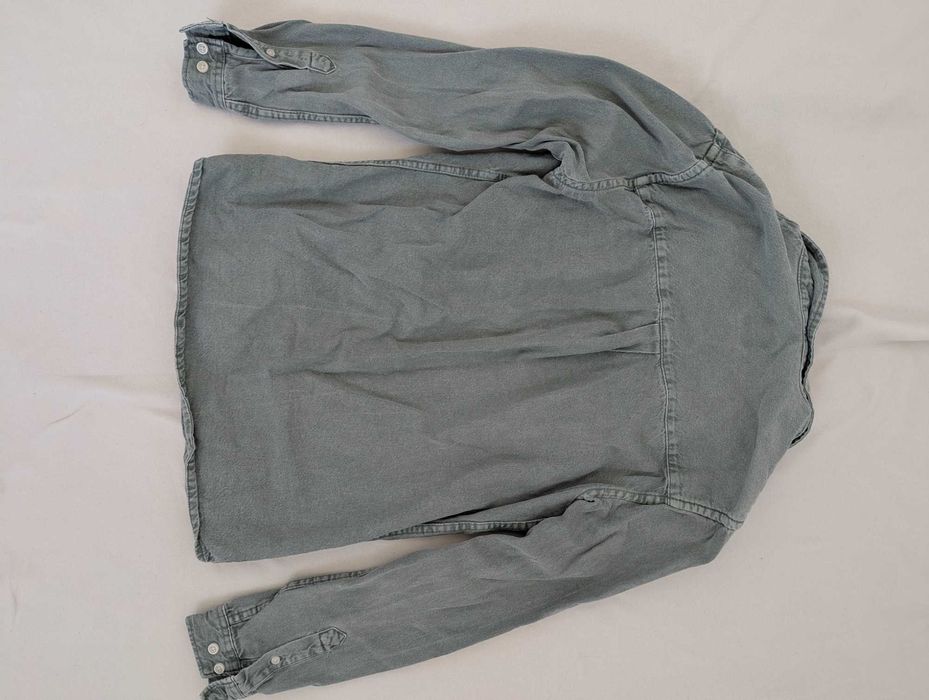 Koszula Jeansowa Meska Zara Zielona Rozmiar S
