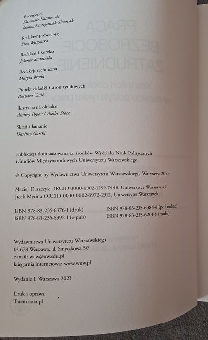 Sprzedam książki: Praca bezrobocie zatrudnienie, Bezrobocie podstawy
