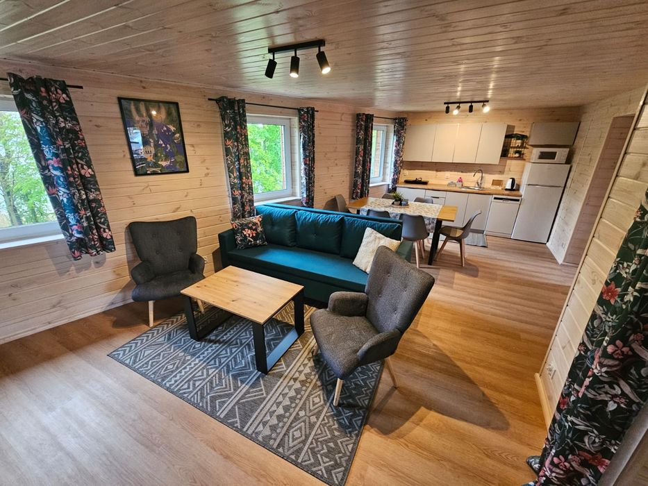 Domek letniskowy całoroczny nad jeziorem Czos z balią i sauną