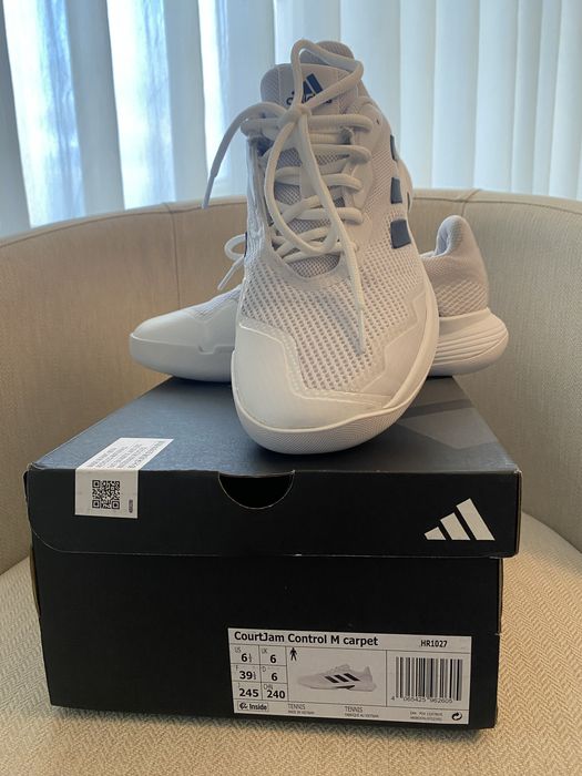 Sapatilhas ténis/padel courtjam control, Adidas, tamanho 39 1/3