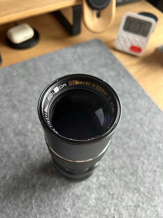 Obiektyw Soligor Macro + zoom 85-205 Olympus analog