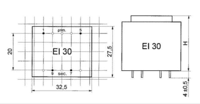 Transformadores EI30-X6