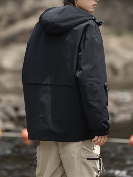 (М) НОВАЯ Черная куртка карго cargo zara курточка весенняя осенняя