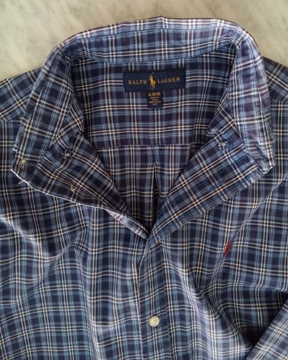 Camisa Xadez Ralph Lauren Teen I 18-20 Anos