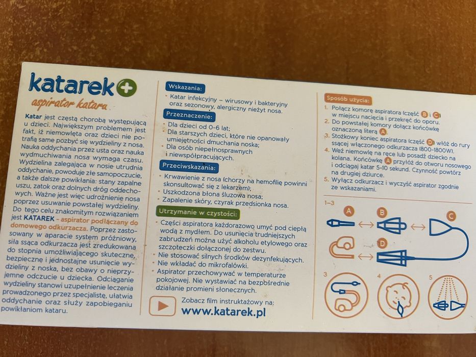 Aspirator kataru podłączany do odkurzacza