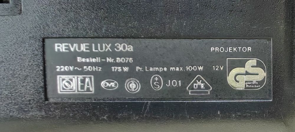 Проектор Revue lux 30a