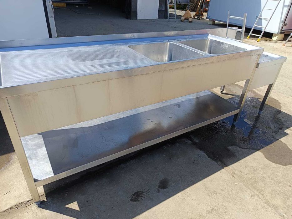 Zlew gastronomiczny nierdzewny