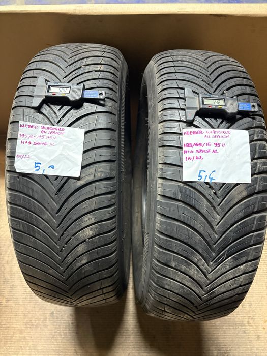 2x 195/65R15 95H KLEBER QUADRAXER ALL SEASON opony wielosezon 3PMSF XL