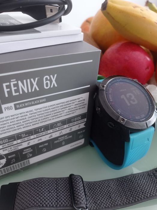 Garmin Fênix 6X Pro em bom estado geral