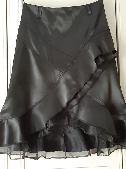 Spódnica czarna wizytowa elegancka wesele rozm 38