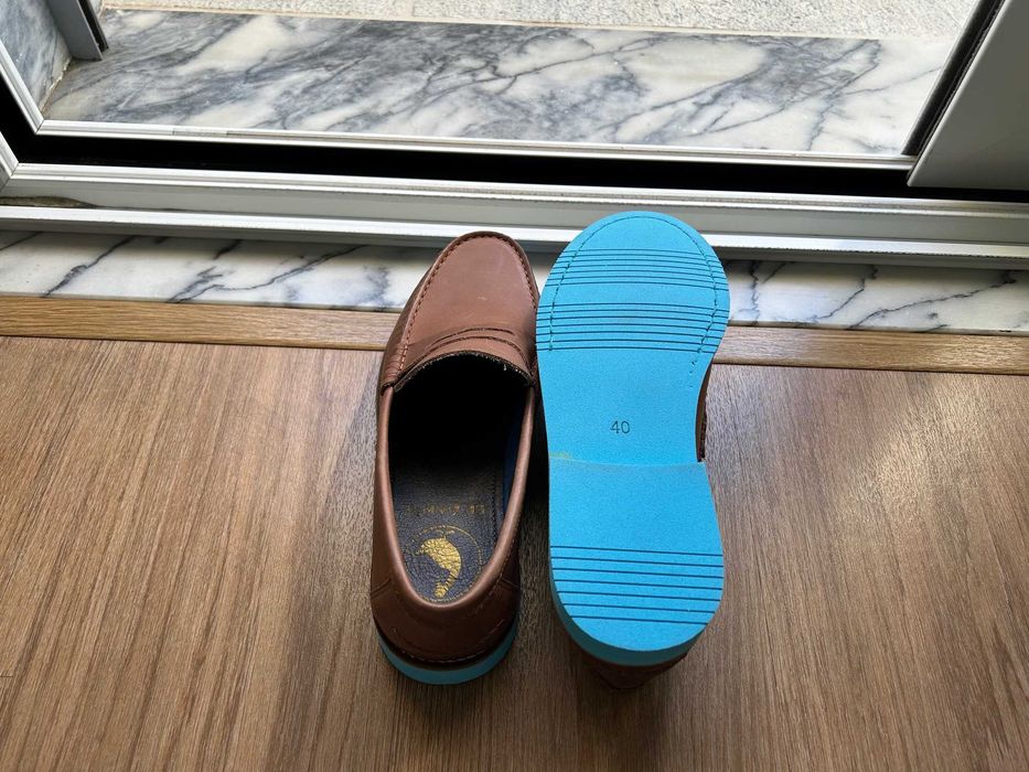 Sapatos | Mocassim El Ganso em Pele Sola Azul NOVOS