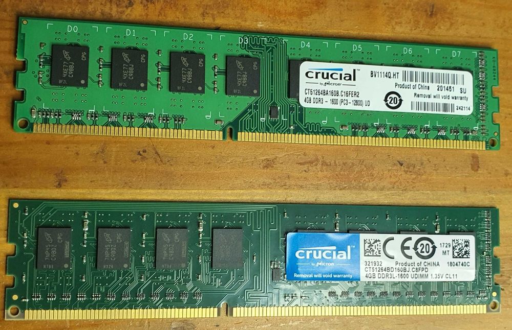 DDR3 Crucial 4Gbx2=8Gb