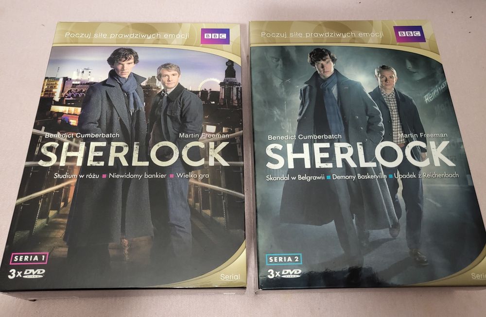 Sherlock Holmes. DVD.  Dwie pełne serie