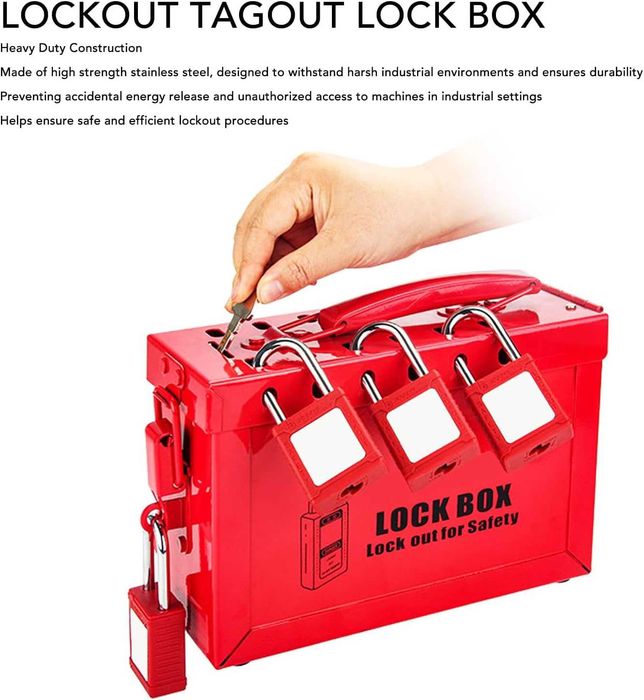 Profesjonalne pudełko lockout LOTO 12 kłódek tagout prezent gadżet