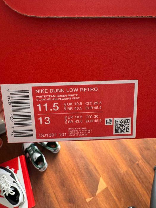 Nike Dunk Low Retro, 45'5