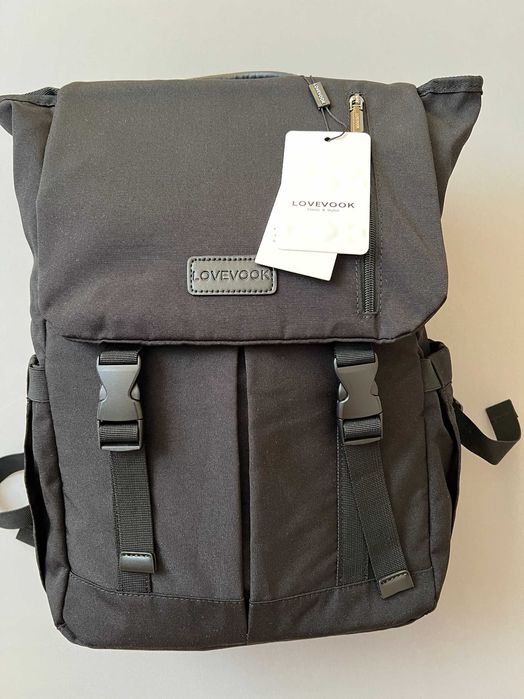 Lovevook Unisex Plecak na laptop Czarny USB 15,6 Cala