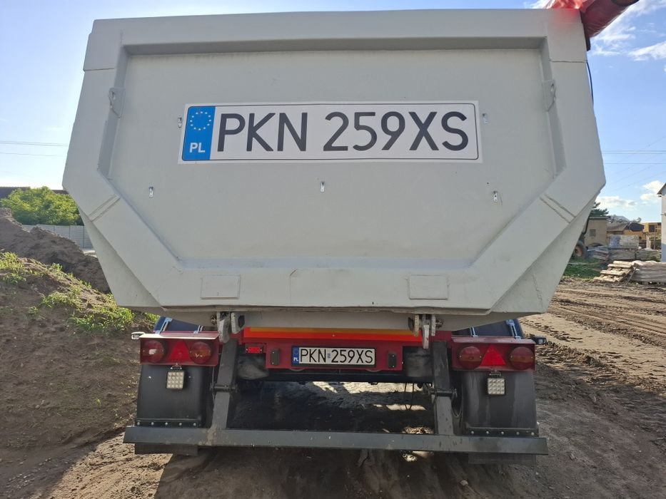 Reisch Stalowa wywrotka 25m3 wanna,  nacsepa