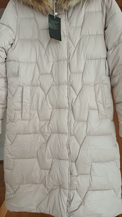 Plaszczyk zimowy jasna czekolada.