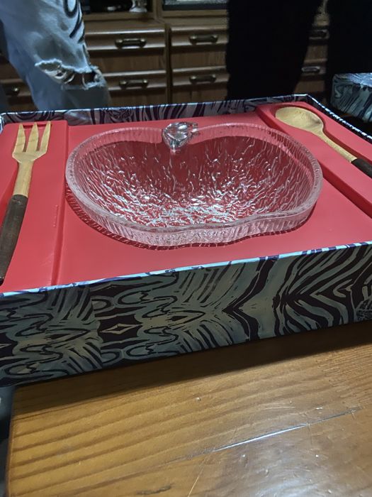 Saladeira de cristal