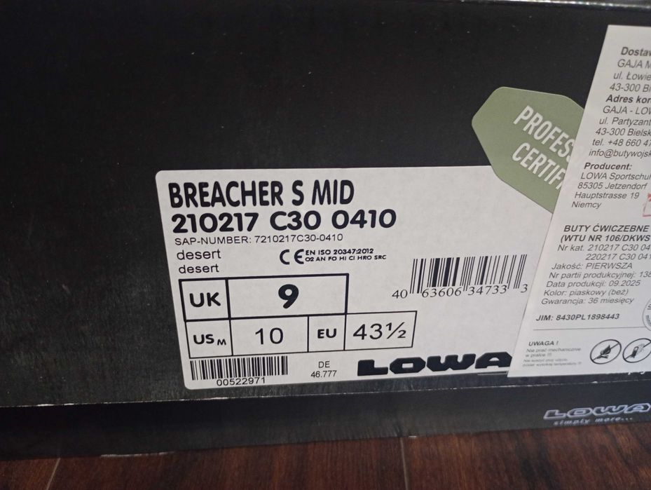 Buty lowa Breacher S Mid