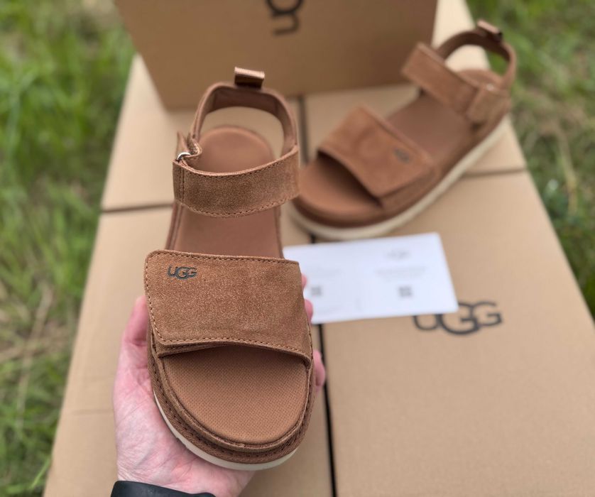 ‼️АКЦІЯ / РОЗПРОДАЖ‼️Оригінал / Босоножки Ugg W Goldenstar Sandals Brown / Chestnut /Босоніжки Уггі/ Угги / Сандалі Угг