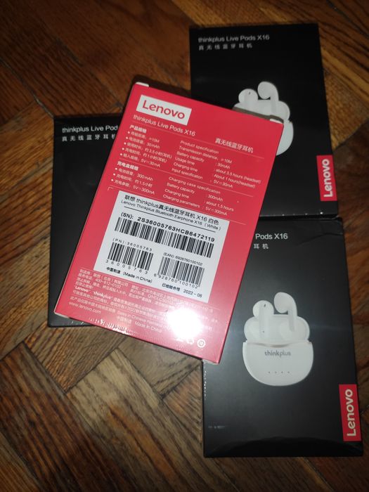 бездротові блютуз навушники Lenovo ThinkPlus X16