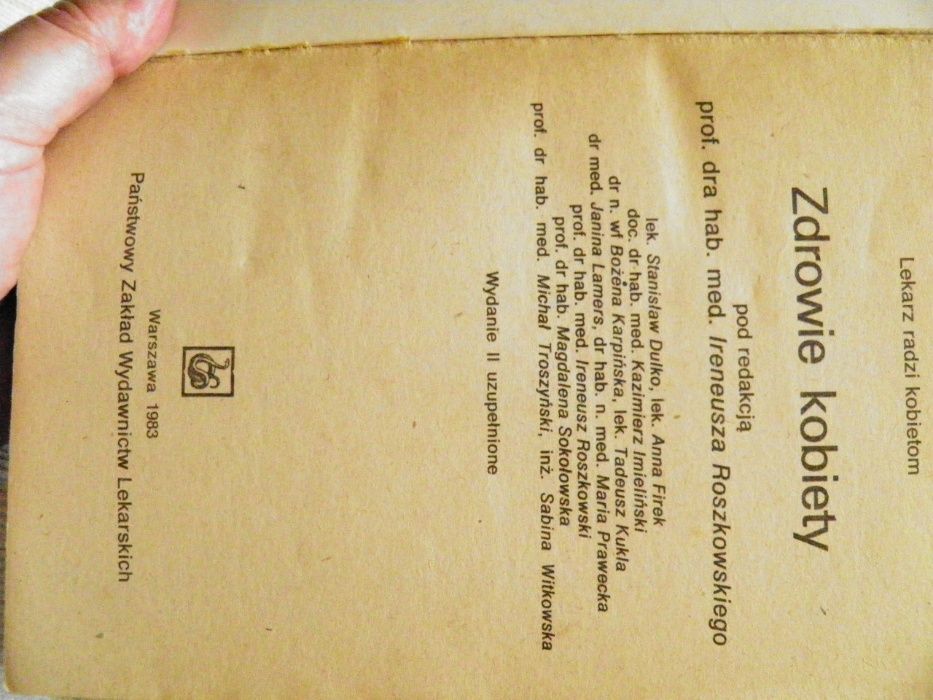< Zdrowie kobiety >pod red.Ireneusza Roszkowskiego