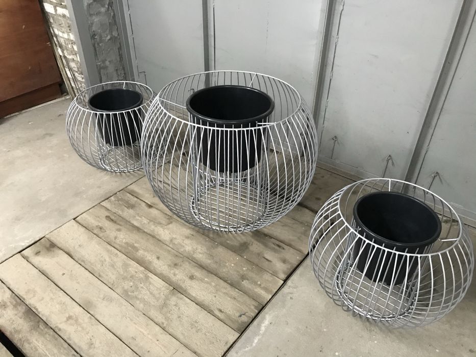 Декоративний габіон, вазон