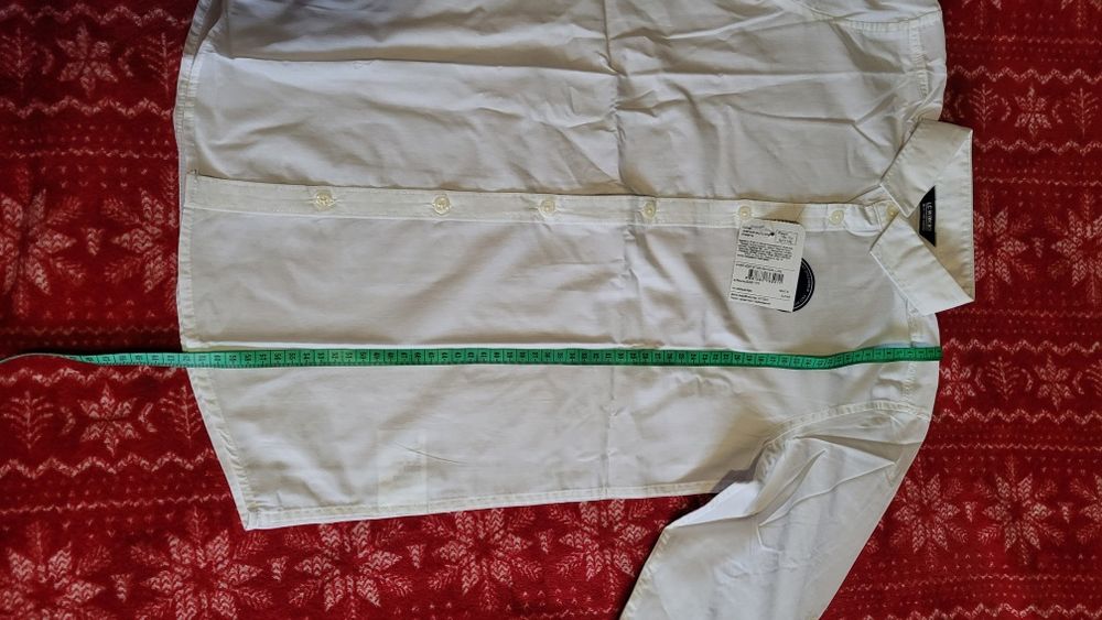 Біла нова сорочка для хлопчика у школу 146 см