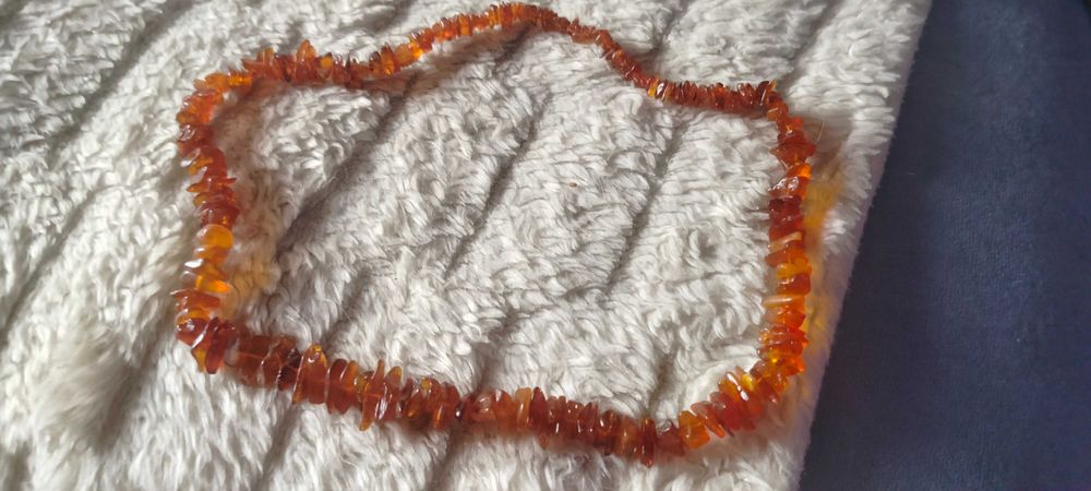 Naszyjnik z bursztynu Hit PRL