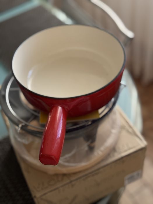 Фондюшница (горелка) Invicta чугунная 23см+ какелон (чугун).