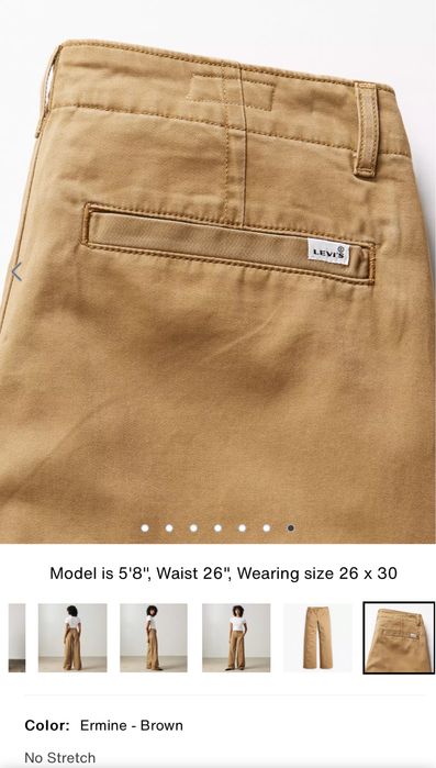 Широкі джинси чінос Levis 28/31