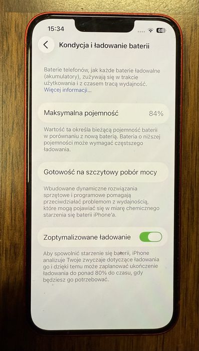 Iphone 14 256 czerwony