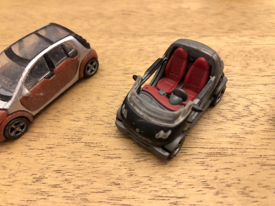 Carros miniatura:  2 Smart crossfire e 1 Smart ForFour / 5€ cada