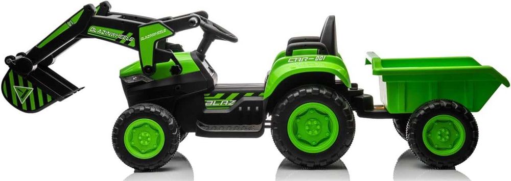 Trator Eletrico 12V com escadora e reboque