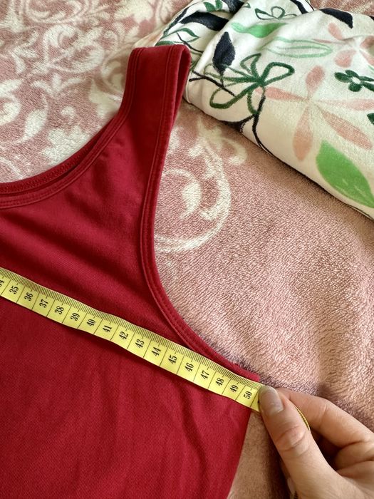 Bordowy top podkoszulek na ramiączkach