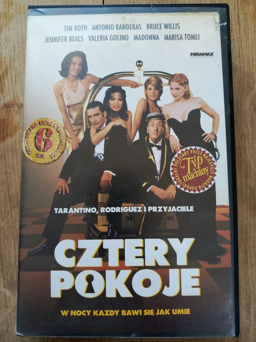 Cztery Pokoje Tarantino Quentin kaseta VHS video