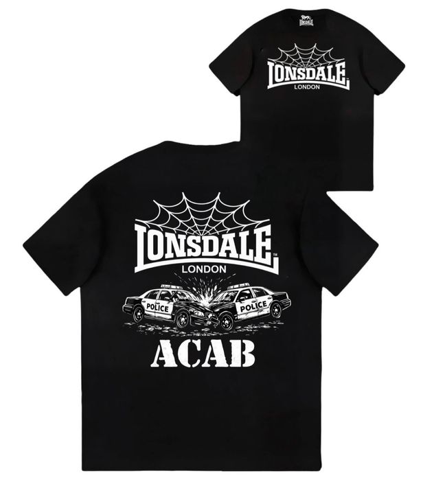 Футболки Lonsdale London Fight Logo черные лонсдейл Новые модели