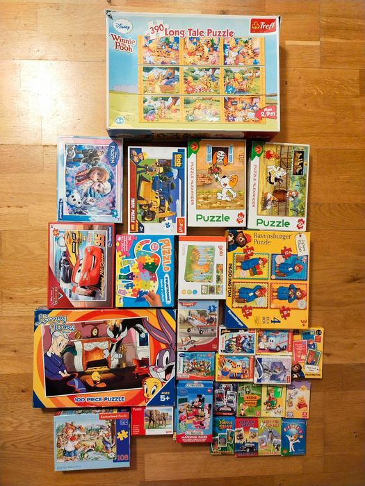 RAVENSBURGER GOKI DISNEY TREFL Kolekcja Puzzle Karty Piotruś Zabawki