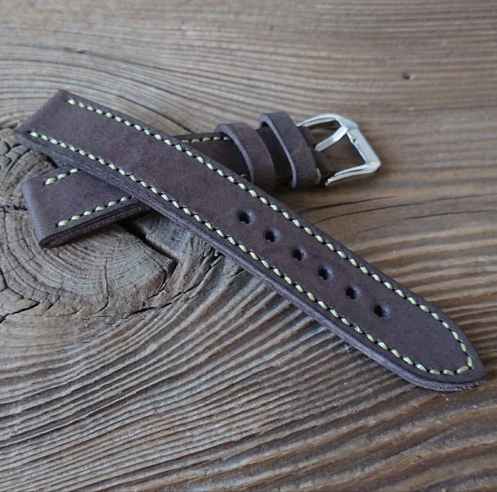Pasek do zegarka 18 mm handmade skóra naturalna ręcznie robiony