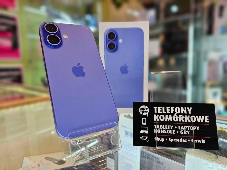 Iphone 16 128GB BLUE Bat:92% Jak Nowy!/Gwarancja/SklepGSM/Lwsk