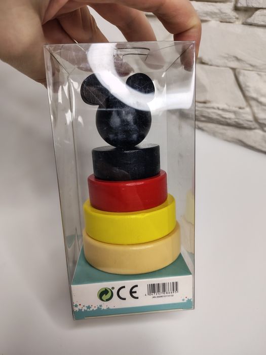 Дитяча розвиваюча піраміда іграшка Міккі Disney