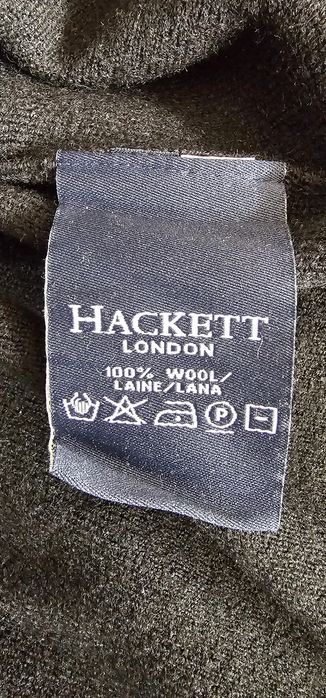 Sweter z wełny półgolf Hackett London M wymiary na zdjęciach