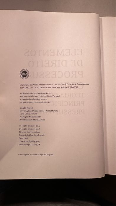 Elementos de direito processual civil Teoria Geral princípios pressupostos