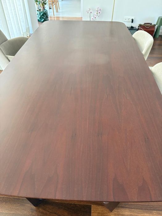 Tampo de mesa madeira nogueira