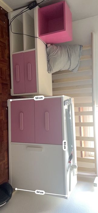 Móveis quarto menina, cómodas e secretária