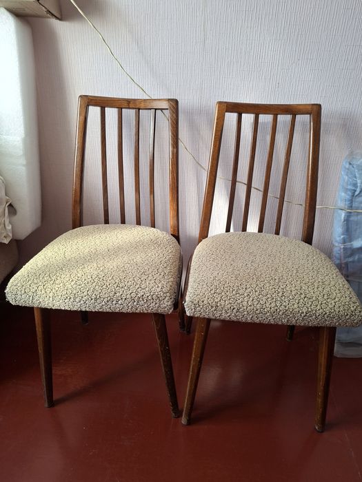 Набор из 4-х стульев от гарнитура "ЛИГНА" ЧЕХИЯ 1967 ГОД
