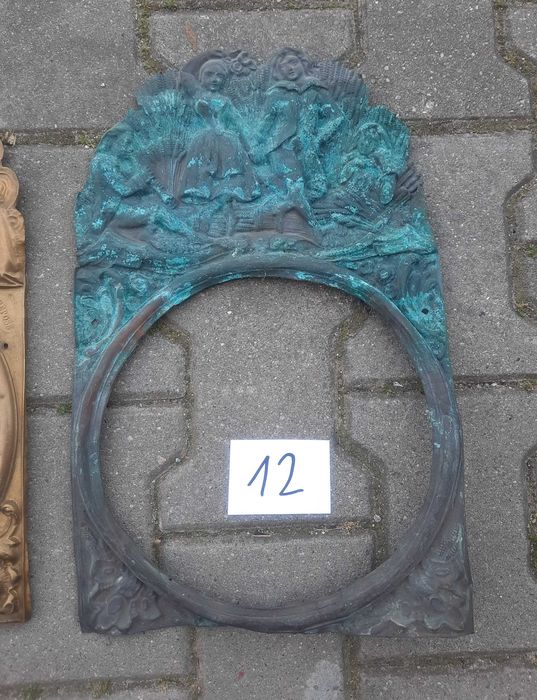 A004 Przetłoczka tarczy ozdoba starego zegara comtoise otwór 23,5cm