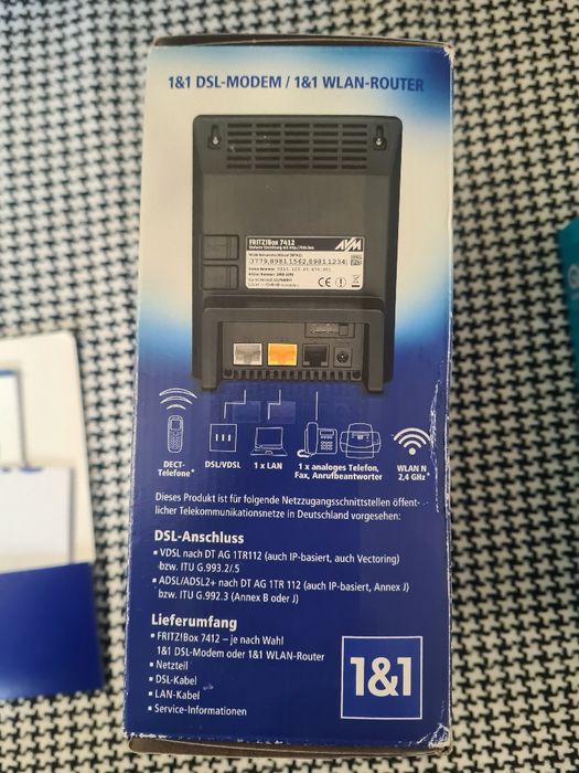 Fritzbox 1&1 DSL Modem / 1&1 Router Wi-Fi