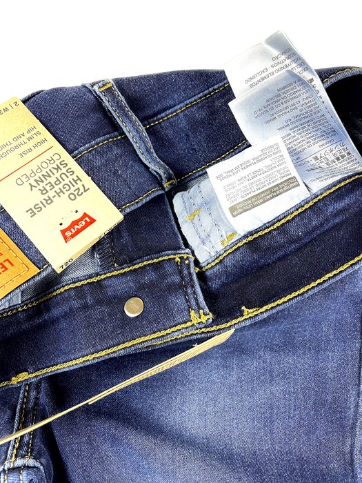 720 26 27 28 29 30 31 32 Levis синие женские джинсы на высокой посадке